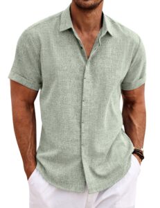 COOFANDY Men's Linen Shirts
